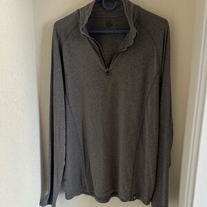 REI Men's Charcoal Zip-Up Sweater